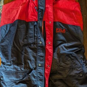 FILA Sport Red and Black Colorblock Jacket